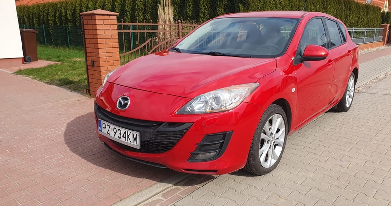 Mazda 3 cena 20000 przebieg: 165800, rok produkcji 2009 z Będzin małe 121